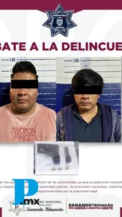 Seguridad en Tehuacán: dos detenidos por vínculos con delitos federales