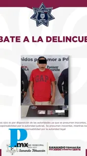 Cae sujeto vinculado al narcomenudeo tras operativo en Tehuacán