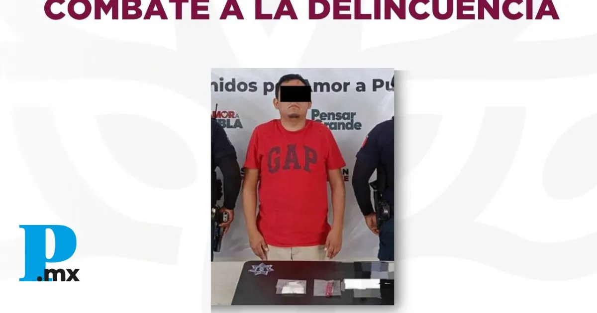 Cae sujeto vinculado al narcomenudeo tras operativo en Tehuacán