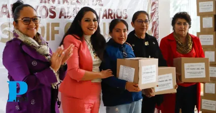 San Pedro Cholula entrega despensas a mujeres embarazadas y lactantes