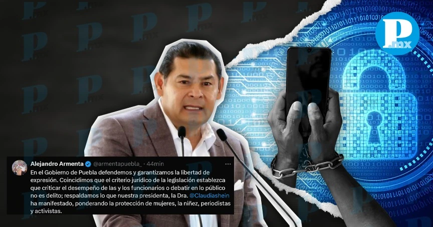 Armenta pide al Congreso que Ley de Ciberseguridad garantice libertad de expresión