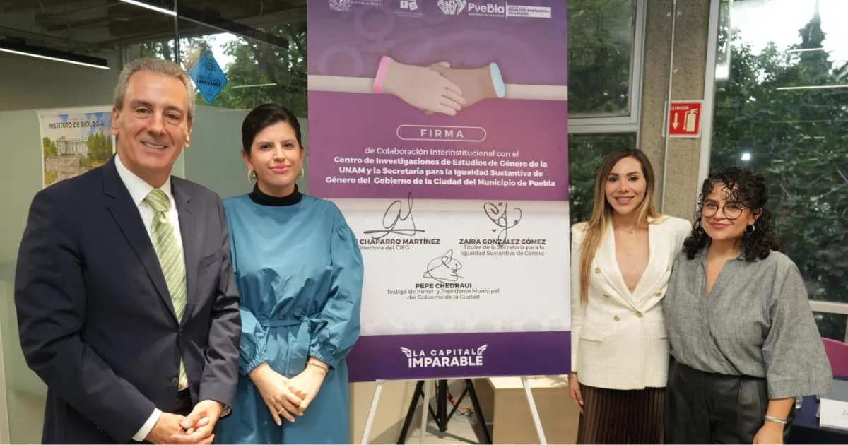 Con esta firma, Puebla se coloca a la vanguardia en la implementación de políticas públicas con enfoque de género