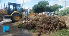Gobierno de Tehuacán atiende inmediatamente inundaciones en Santa Cecilia tras apertura del dren de Valsequillo por Conagua, por intensas lluvias.
