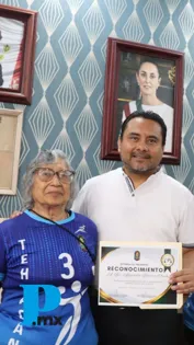 Reconocen a edil de Tehuacán por impulsar el deporte de personas mayores