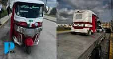 Cuautlancingo refuerza operativos contra mototaxis irregulares e ilícitos