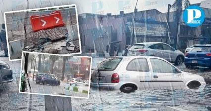 Lluvias dañan la Avenida Juárez por falta de drenaje pluvial: Edgar Dávila
