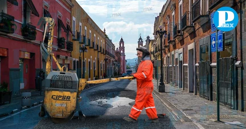 En Puebla se han tapado más de 81 mil baches en 120 colonias
