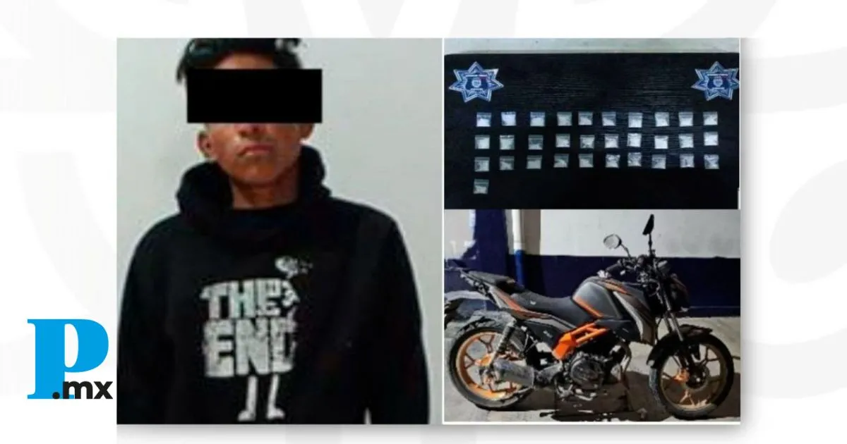Policía Municipal de Tehuacán detiene a joven por delitos contra la salud