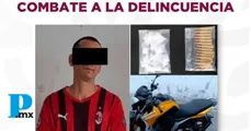 Policía Municipal de Tehuacán captura a Juan José N. en El Porvenir con droga y municiones de uso militar