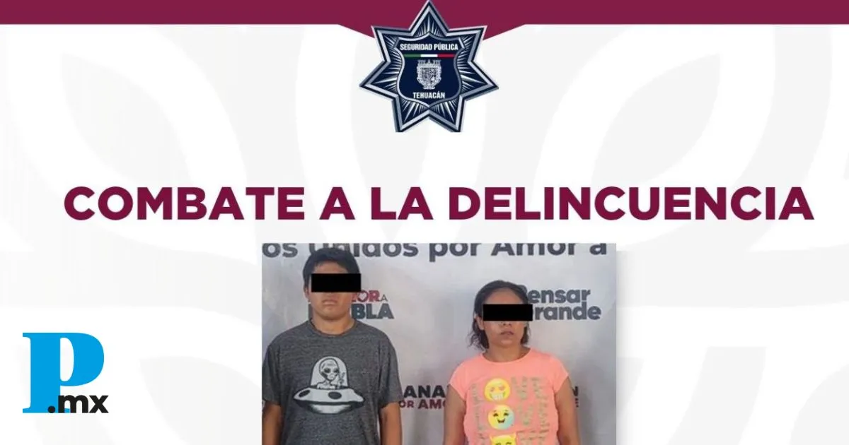 Policía Municipal de Tehuacán detiene a pareja con 40 dosis de cristal en la colonia La Pedrera