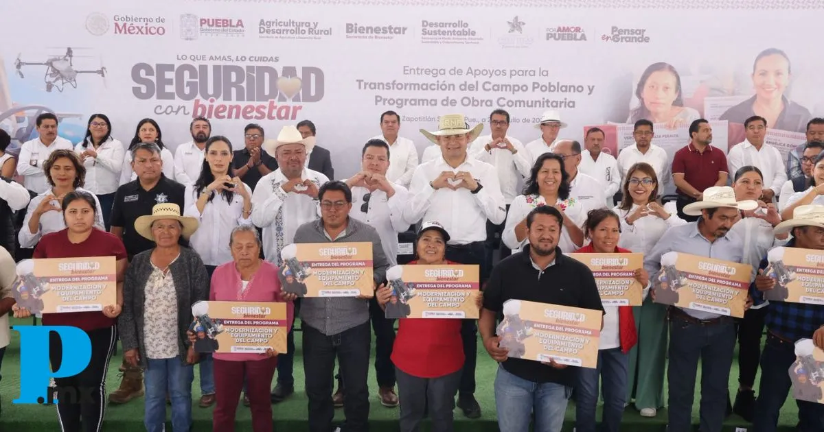 Impulsa Armenta el campo con apoyos y obra comunitaria en Tehuacán y Sierra Negra