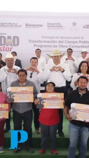 Impulsa Armenta el campo con apoyos y obra comunitaria en Tehuacán y Sierra Negra