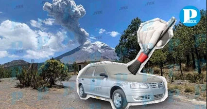 Alertan por caída de ceniza al sur de Puebla por actividad del Popocatépetl