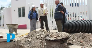 Contraloría supervisa avance del colector pluvial en el CMERI del DIF