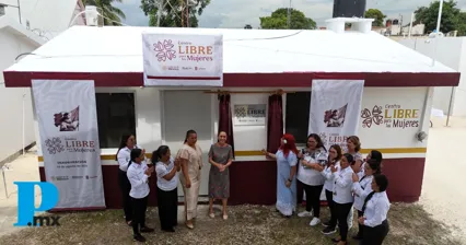 Claudia Sheinbaum inaugura Centro LIBRE para las Mujeres en Calakmul, Campeche