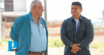 Supervisa Omar Muñoz avance de arco techo en bachillerato 5 de Mayo