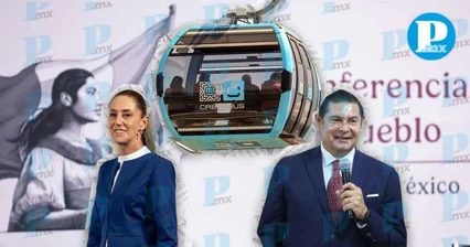 Sheinbaum avala Cablebús en Puebla; Armenta promete transporte seguro y eficiente