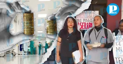 Trabajadores de salud en Puebla exigen salario digno y estabilidad laboral