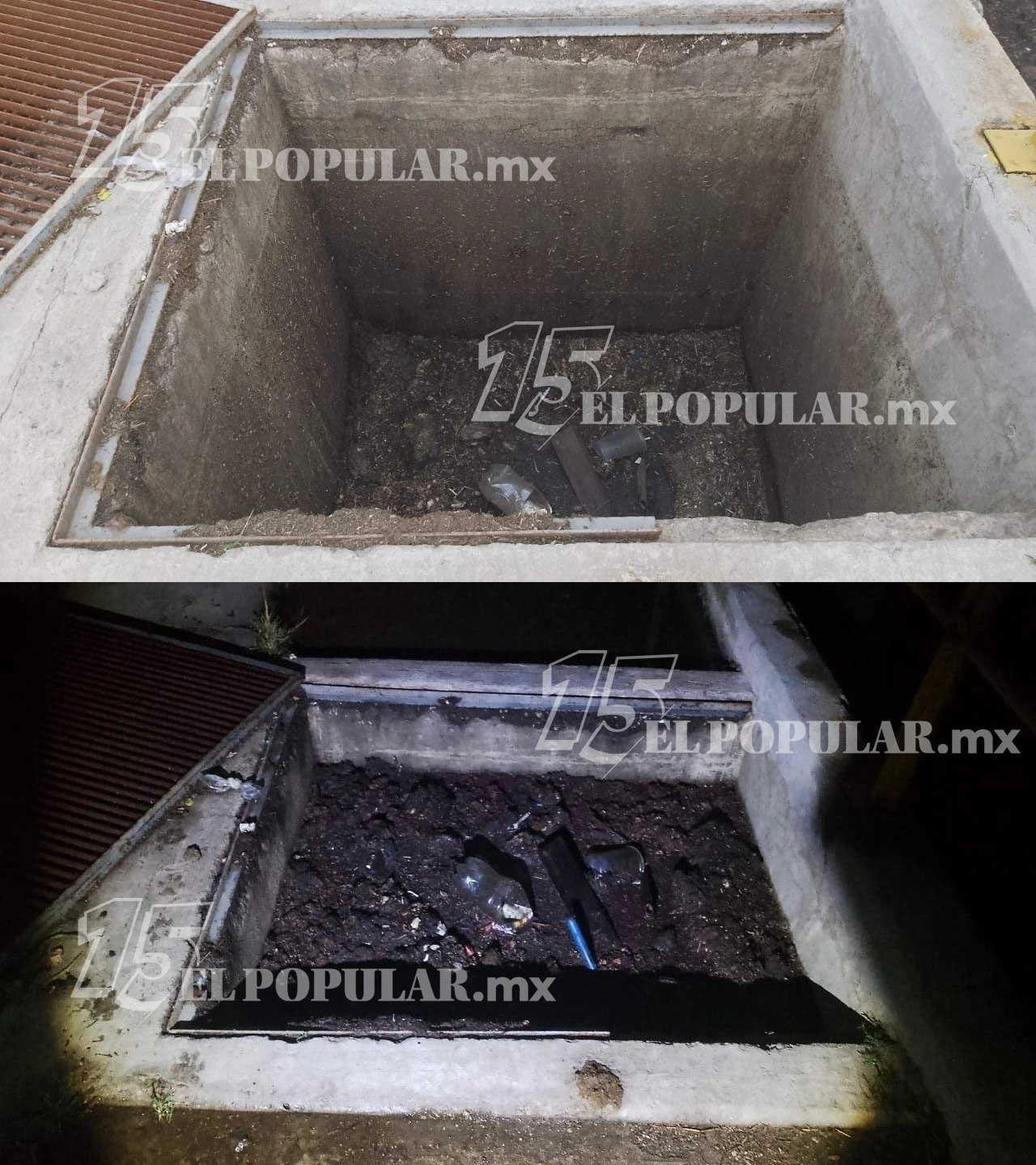 Las albercas o estanques utilizados para el riego de los huertos están repletos de excremento, vísceras y otros residuos de animales provenientes del Rastro Municipal.