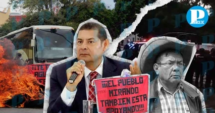 Armenta culpa a “Simitrio” por quema de Metrobús en protesta de normalistas