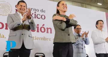 Sheinbaum anuncia en Puebla auto eléctrico, nuevas viviendas y hospitales