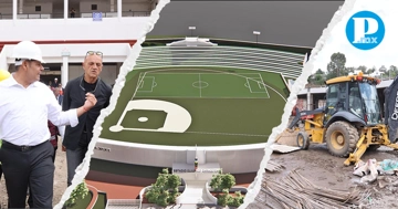Alejandro Armenta superviza la construcción de la Universidad del Deporte