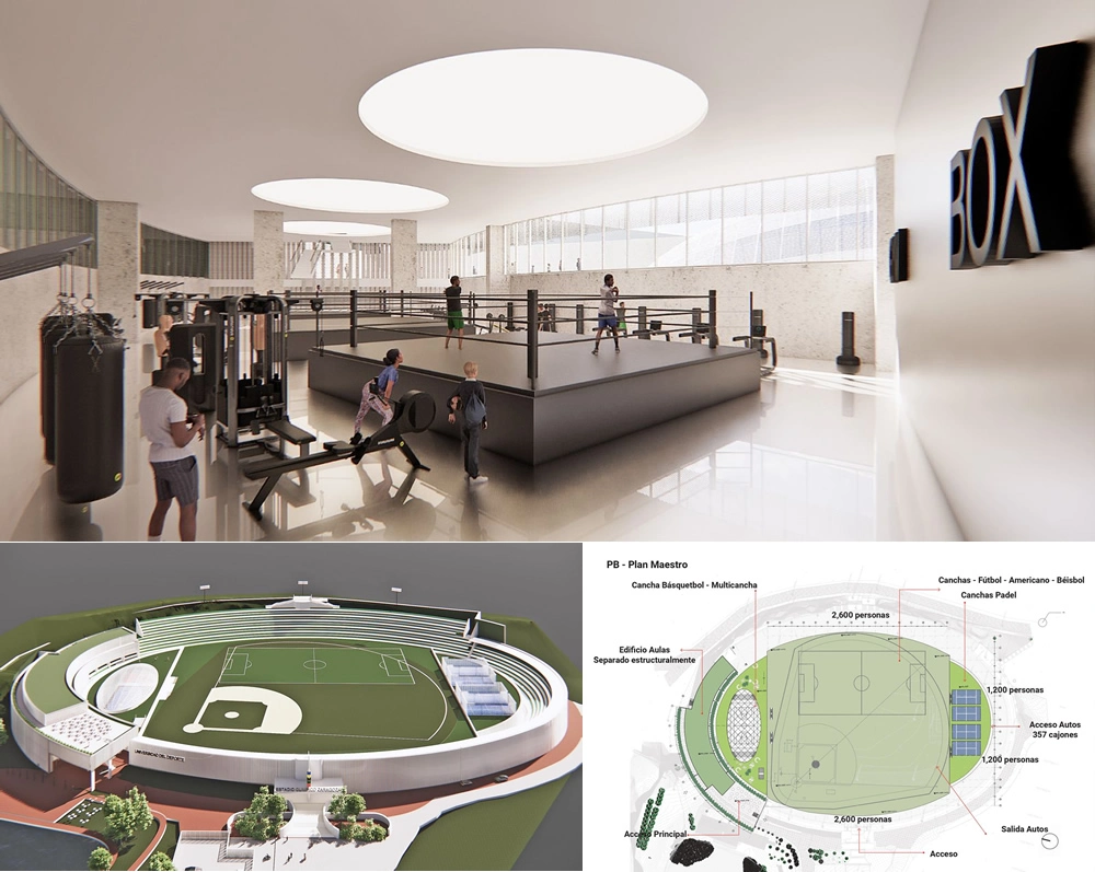Prototipos del proyecto de la Universidad del Deporte