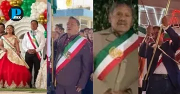 Alcaldes poblanos usaron banda presidencial durante celebraciones del Grito de Independencia