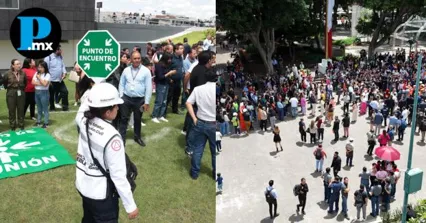 Participan más de un millón de poblanos en el Segundo Simulacro Nacional 2025