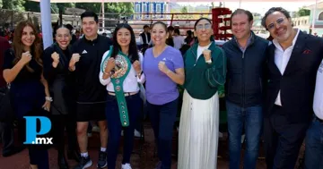 Durante el evento, las y los asistentes participaron en la clase de box