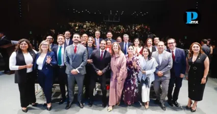 Diputados federales de Puebla rinden informe conjunto ante Ricardo Monreal