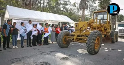 Inician obra de pavimentación en Sanctorum, Cuautlancingo  
