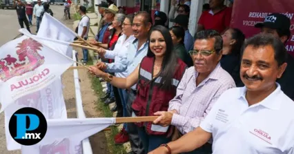 Tonantzin Fernández impulsa rehabilitación de calles en Cholula