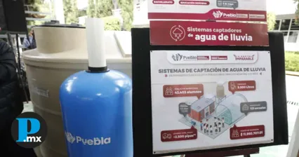 Invierten 15 mdp en captadores pluviales para escuelas de Puebla capital