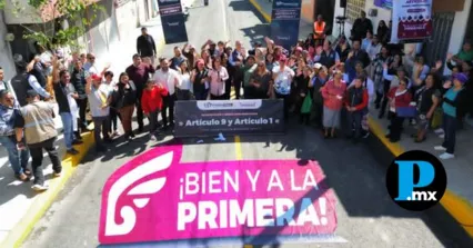 Entregan Pavimentación de Calle Histórica en Constitución Mexicana