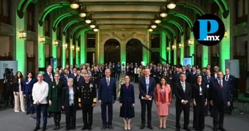 La Presidenta Claudia Sheinbaum durante su presentación del Plan México ante miembros del Foro Económico Mundial