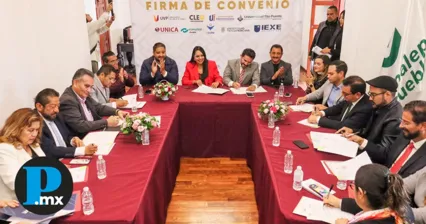 Gobierno de San Pedro Cholula y universidades sellan pacto por la juventud