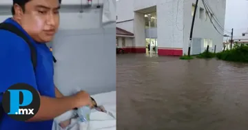 Personal de Protecci&oacute;n Civil y del sector salud contin&uacute;an trabajando en la zona para retirar el agua