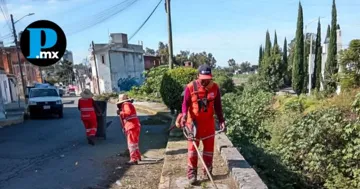 Cuadrillas realizan limpieza de alcantarillado en vialidades principales y en los vasos reguladores de Puente Negro y Santuario