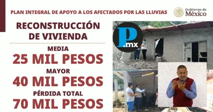 Autoridades federales aplicarán el “Plan Integral de Apoyo a los Afectados por las Lluvias”