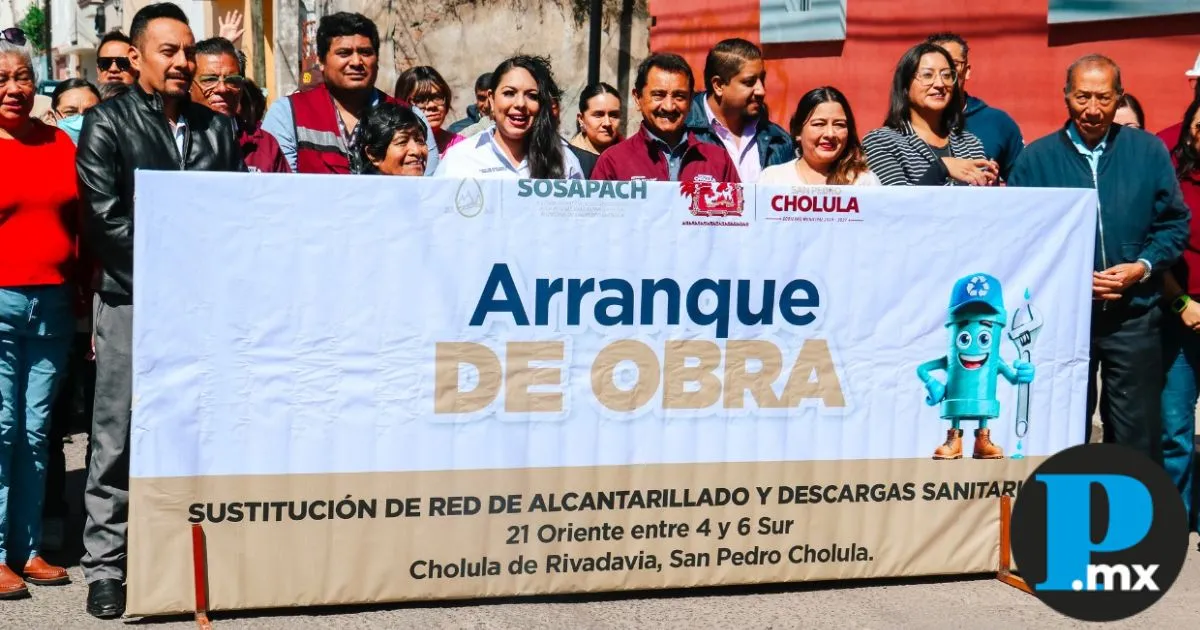Especial / Sustitución de drenaje en San Pedro Cholula