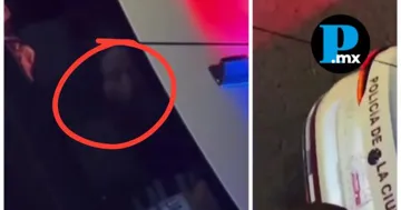 Policías de Puebla Capital fueron captados besándose en un vehículo oficial 