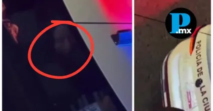 Captan a policías de Puebla besándose dentro de una patrulla en servicio