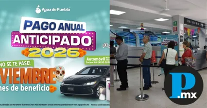 Paga 11 meses y recibe 12: promoción del Pago Anual de Agua de Puebla