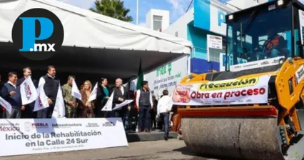 Los trabajos de reconstrucción de la 24 Sur favorecerán a más de un millón de habitantes y de manera directa a 184 mil 543 poblanos de la capital