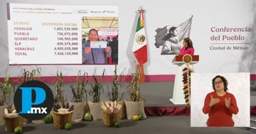 Claudia Sheinbaum dijo que la entrega total de los recursos se hará el próximo domingo 