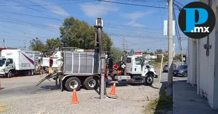 SOSAPACH realiza desazolve preventivo en alcantarillado de Santiago Momoxpan