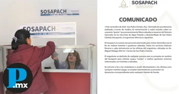 Sosapach alerta por falsos gestores que ofrecen liberar adeudos