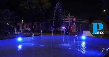 Se incorporaron luminarias protegidas en la fuente principal del Parque de los Remedios