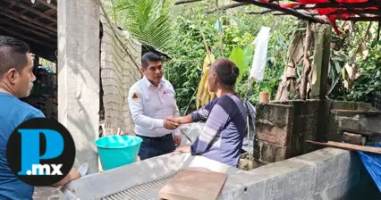 Autoridades evalúan daños por desbordamiento del río Necaxa en comunidad de Jopala